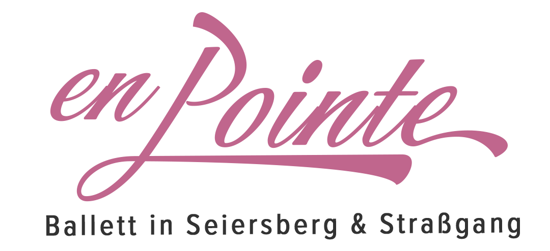 Das Bild zeigt das Logo des Ballettvereins enPointe